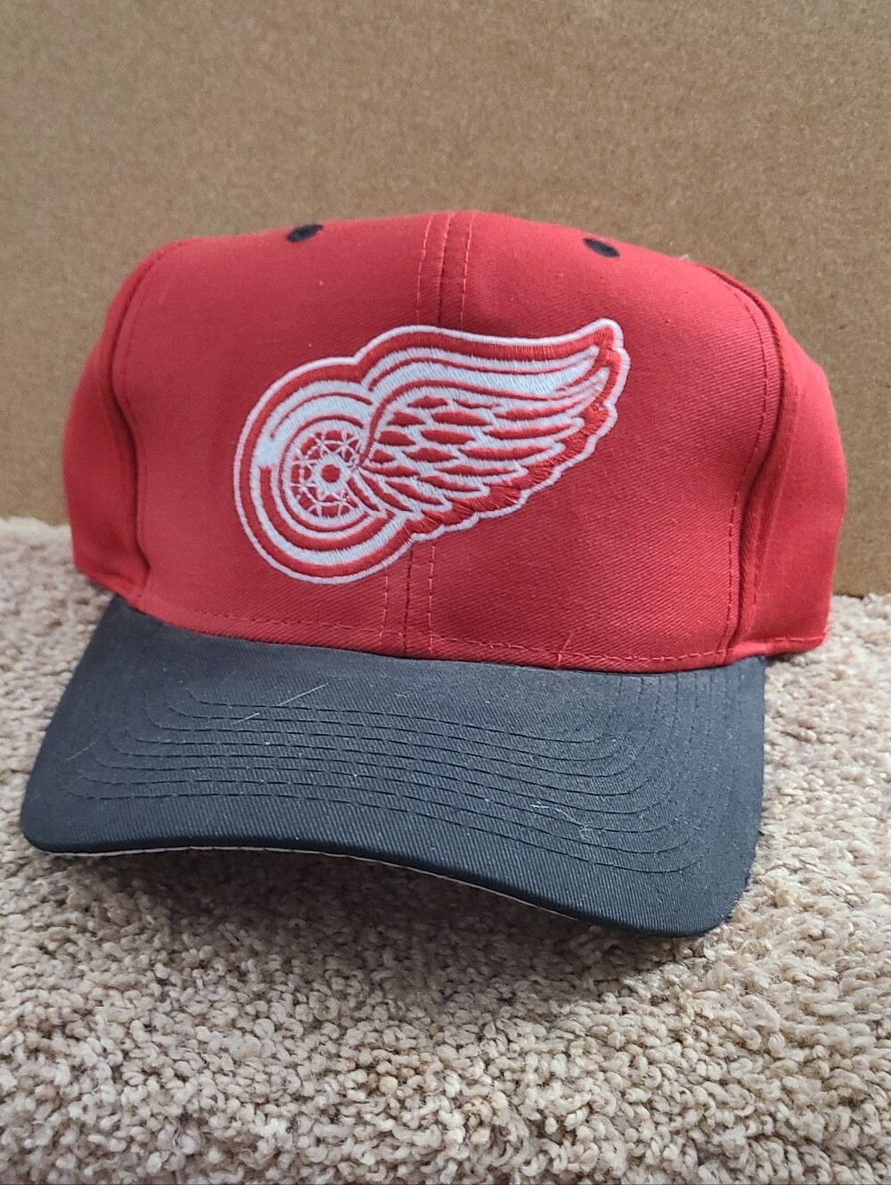 Vintage Detroit Red Wings Hat Cap Snap Back NHL Hockey Logo 7